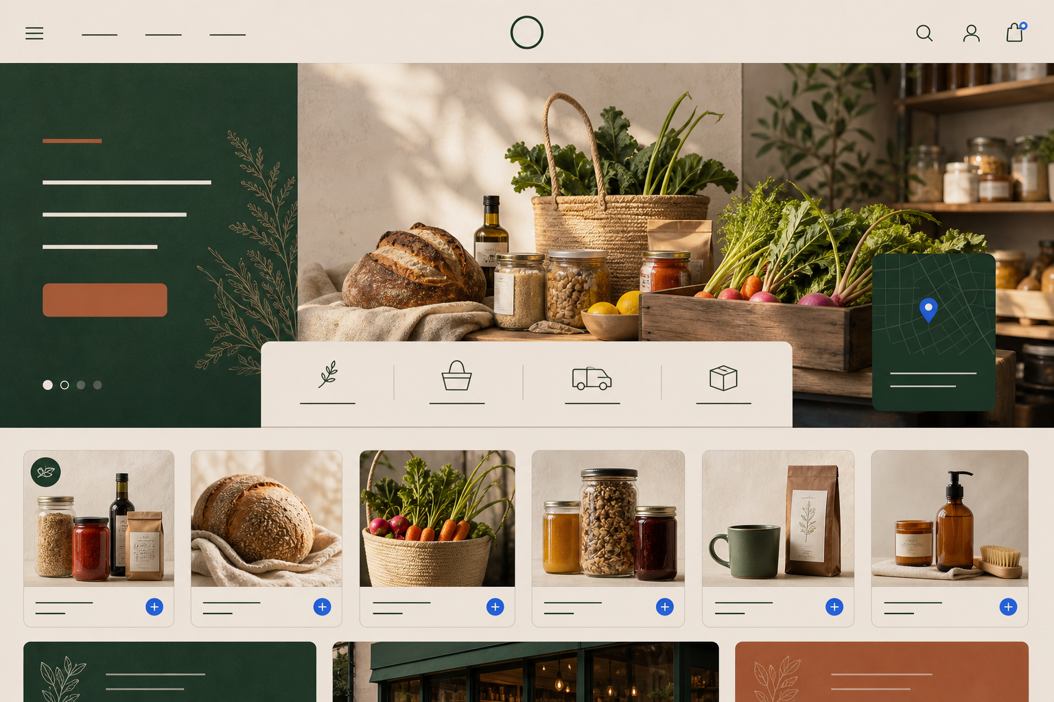 Juniper & Grain website concept