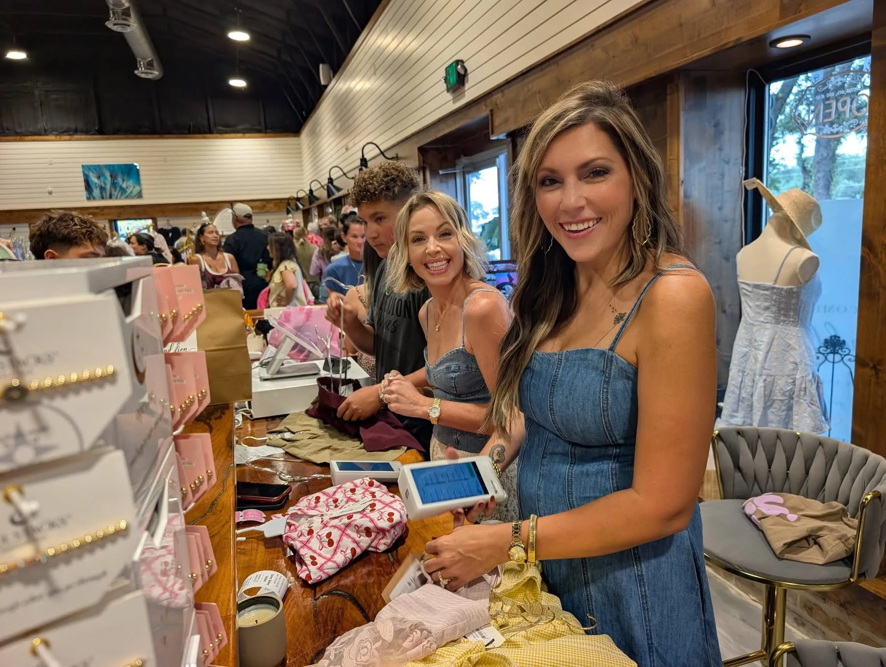 Dandelion Wishes team helping customers during the grand opening